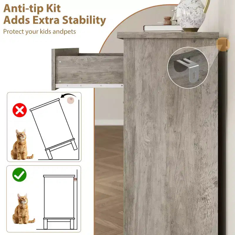 Cassettiera da 7 cassetti per camera da letto, cassettiera a 54 cassetti con contenitore indipendente, cassettiera in legno per soggiorno, camera da letto, ufficio