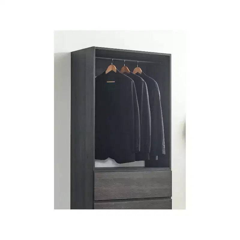 Sistema modulare per cabina armadio in legno da 81 cm con quattro cassetti