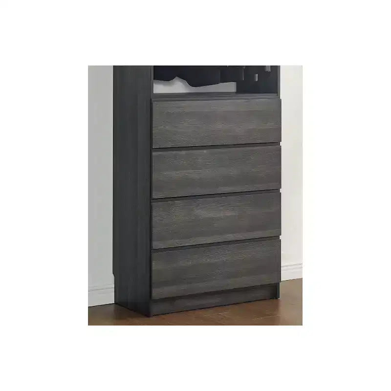 Sistema modulare per cabina armadio in legno da 81 cm con quattro cassetti