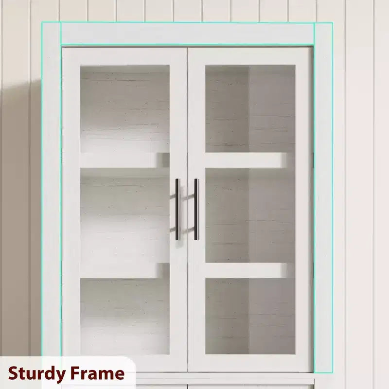 Mobile di alta gamma con struttura a cornice, design elegante, costruzione robusta, ampio spazio di archiviazione, montaggio facile e finitura moderna