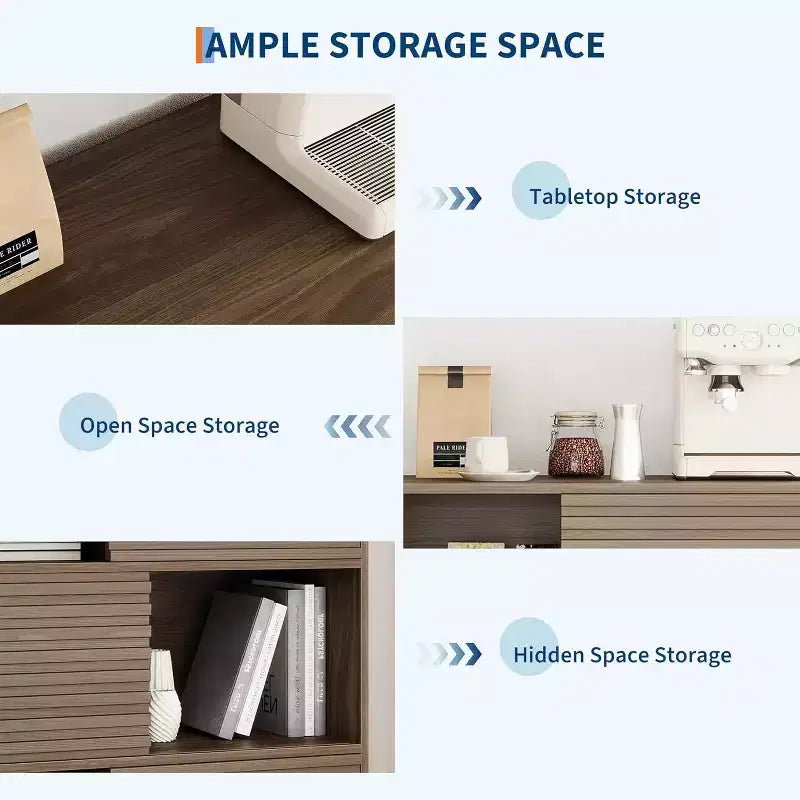 Mobile Contenitore a Tre Livelli in Legno, Organizzatore Durevole in Truciolato con Ripiani Multistrato, Design Compatto per Ufficio o Casa