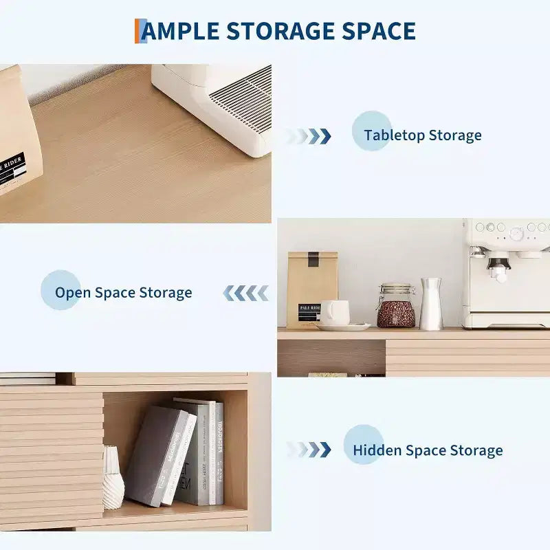 Mobile Contenitore a Tre Livelli in Legno, Organizzatore Durevole in Truciolato con Ripiani Multistrato, Design Compatto per Ufficio o Casa