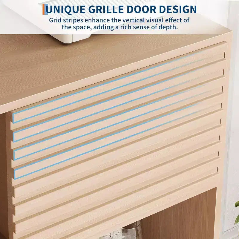 Mobile Contenitore a Tre Livelli in Legno, Organizzatore Durevole in Truciolato con Ripiani Multistrato, Design Compatto per Ufficio o Casa