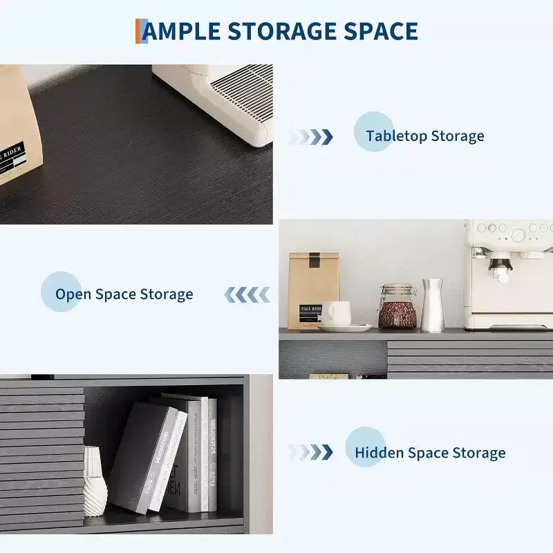 Mobile Contenitore a Tre Livelli in Legno, Organizzatore Durevole in Truciolato con Ripiani Multistrato, Design Compatto per Ufficio o Casa