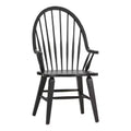 Liberty Furniture,Hearthstone Ridge Windsor Back Arm Chair - Black in Tobacco