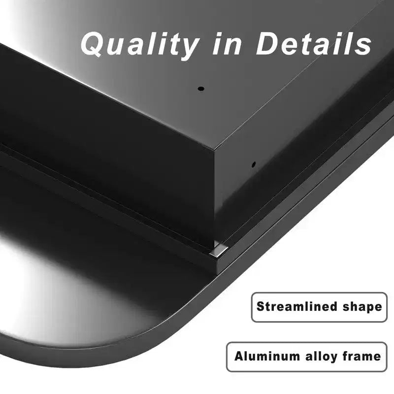 PexFix 36 x 24 Mobiletto da Bagno con Specchio, Cornice in Acciaio Inossidabile e 2 Ripiani Regolabili, Armadietto a Muro con Specchio Rettangolare a Incasso, Nero