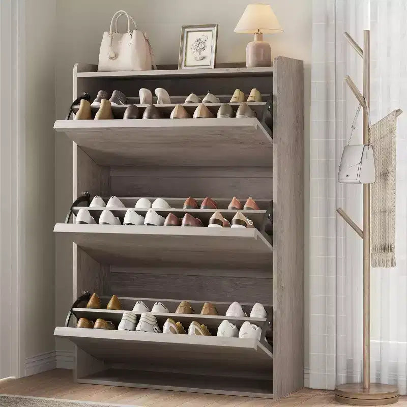 Acekool Scarpiera a 3 Ante a Ribalta, Mobile Scarpiera Moderna per Ingresso, Spazio Regolabile