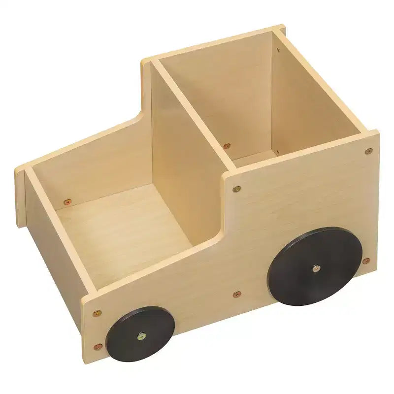 Letto a soppalco basso per bambini con scivolo e ripiani, struttura in legno a forma di casetta con tenda e scale