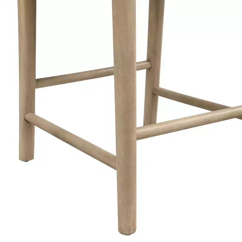 Set da pranzo da 3 pezzi in stile rustico ad altezza bancone, sedie imbottite in legno di gomma con tavolo scanalato
