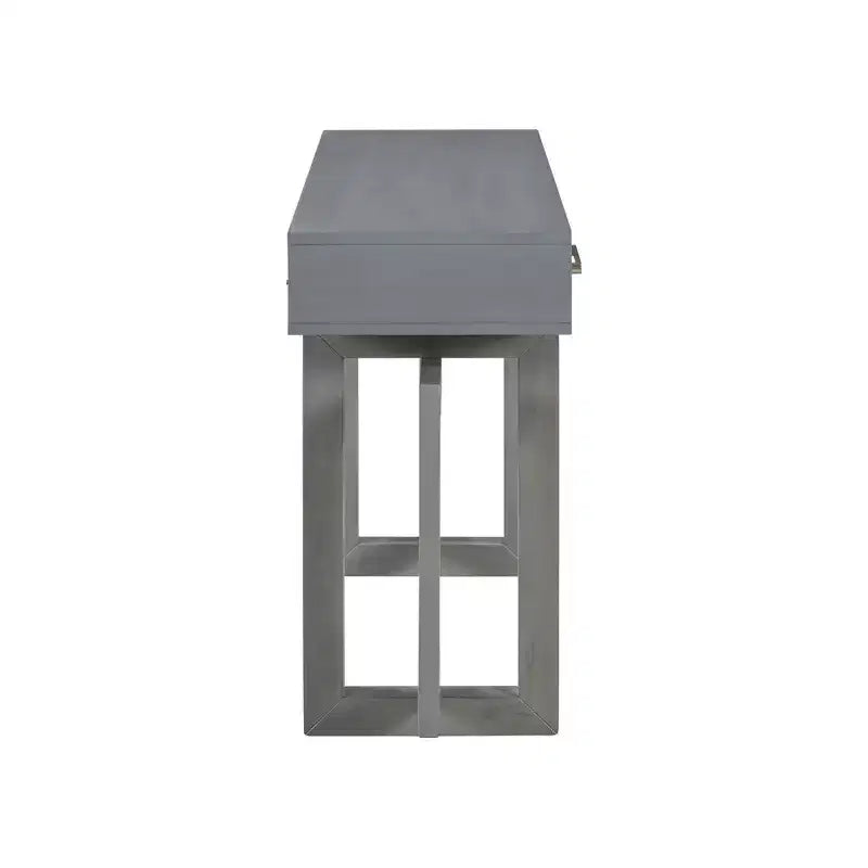 GDFStudio Allen Tavolino Consolle Elegante con Tre Cassetti, in Stile U