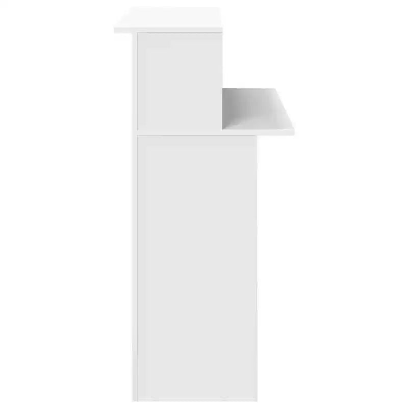 vidaXL Banco reception bianco in legno multistrato Banco reception standard