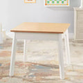 Melissa & Doug Tavolo Quadrato in Legno – Mobile per Bambini per Sala Giochi (Naturale/Bianco)