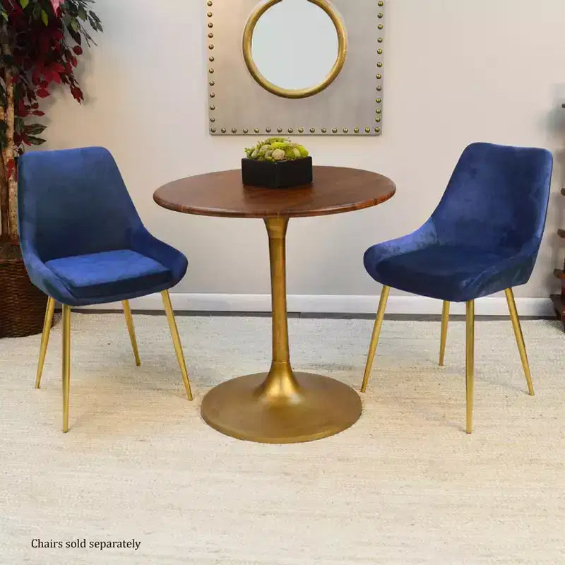 Tavolo da pranzo rotondo con piano in legno Carolina Living 30 Somerset