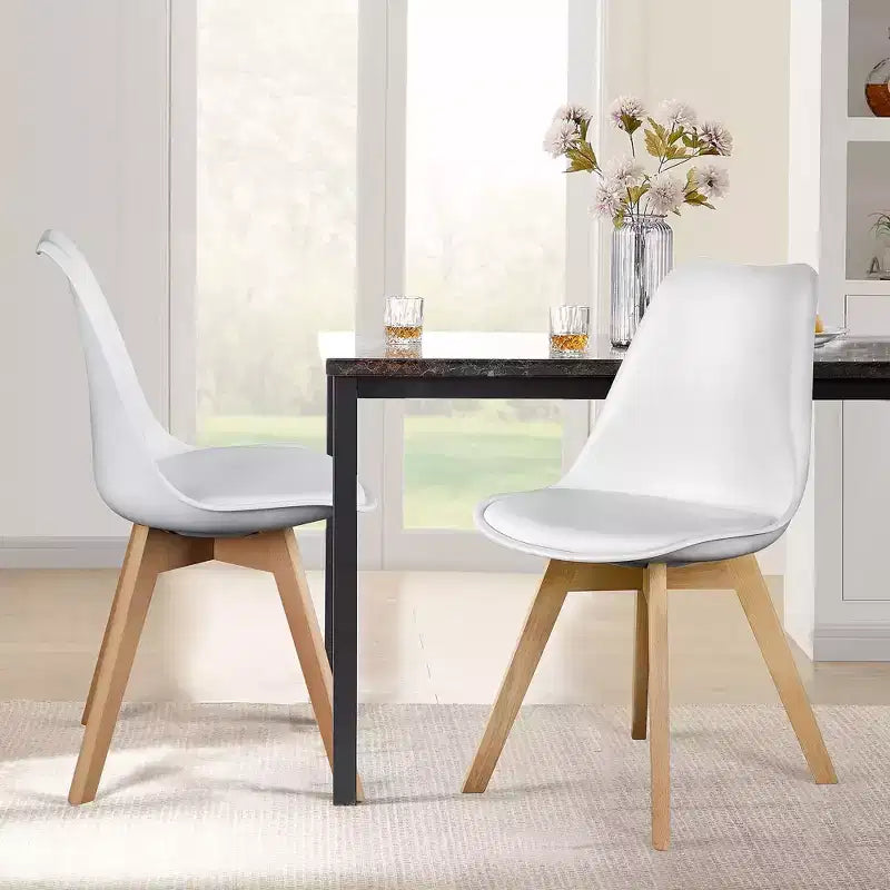JIONJOY Set di 4 Sedie da Pranzo Imbottite