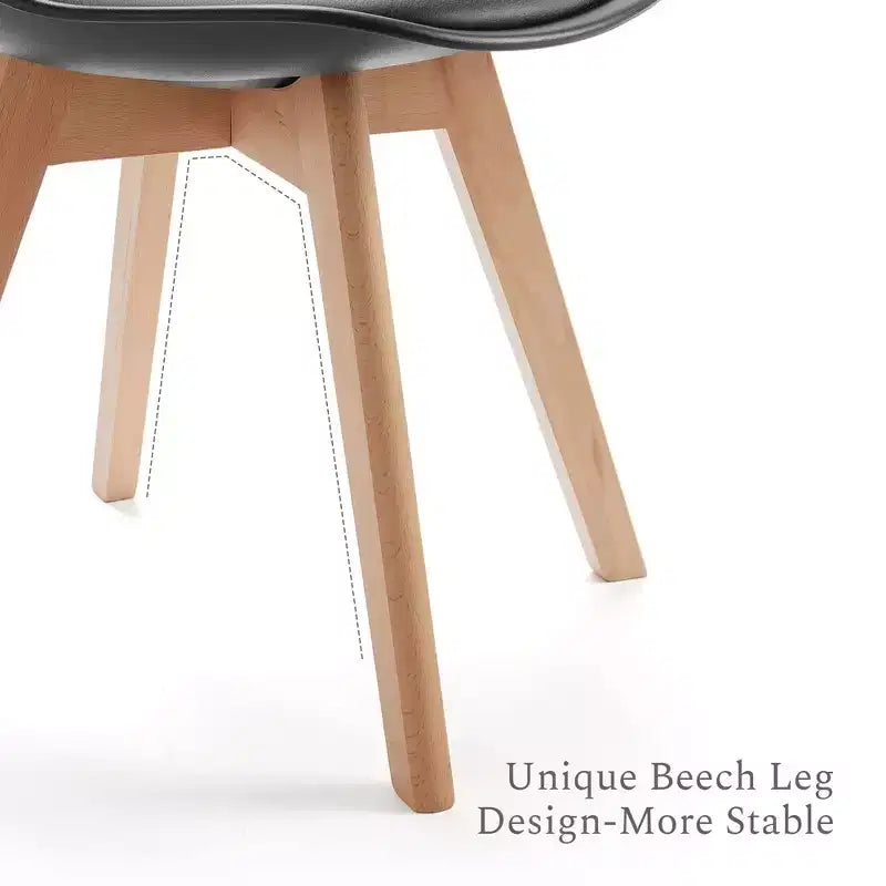 JIONJOY Set di 4 Sedie da Pranzo Imbottite