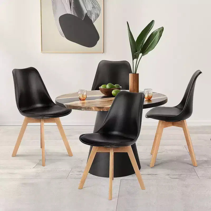 JIONJOY Set di 4 Sedie da Pranzo Imbottite