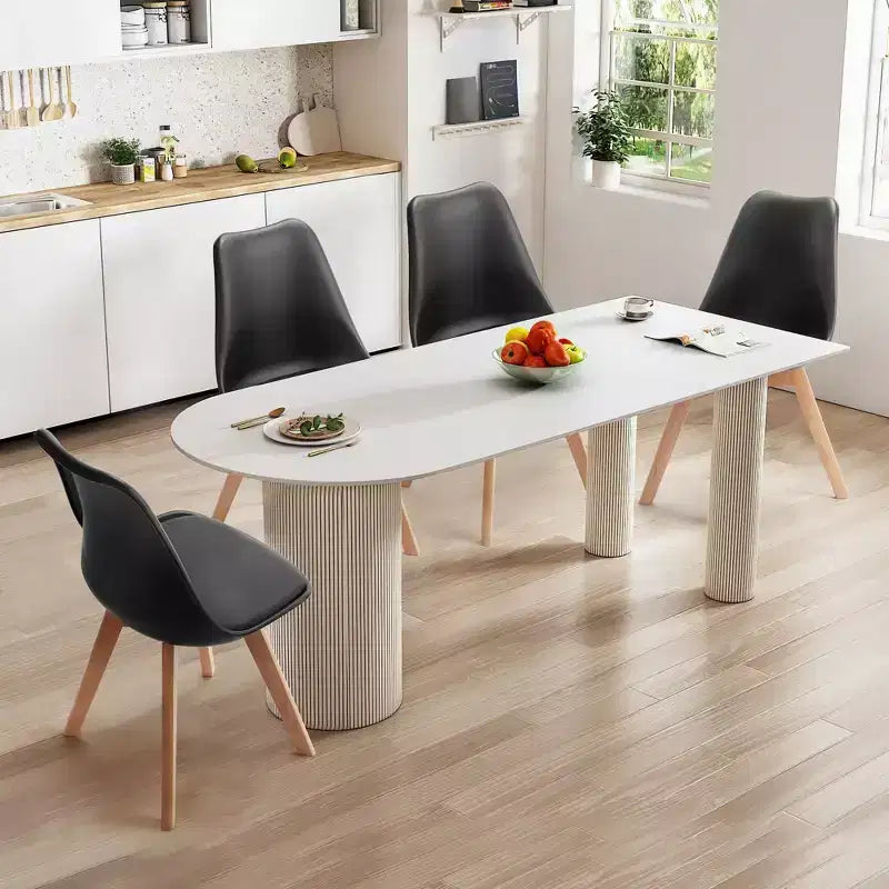JIONJOY Set di 4 Sedie da Pranzo Imbottite