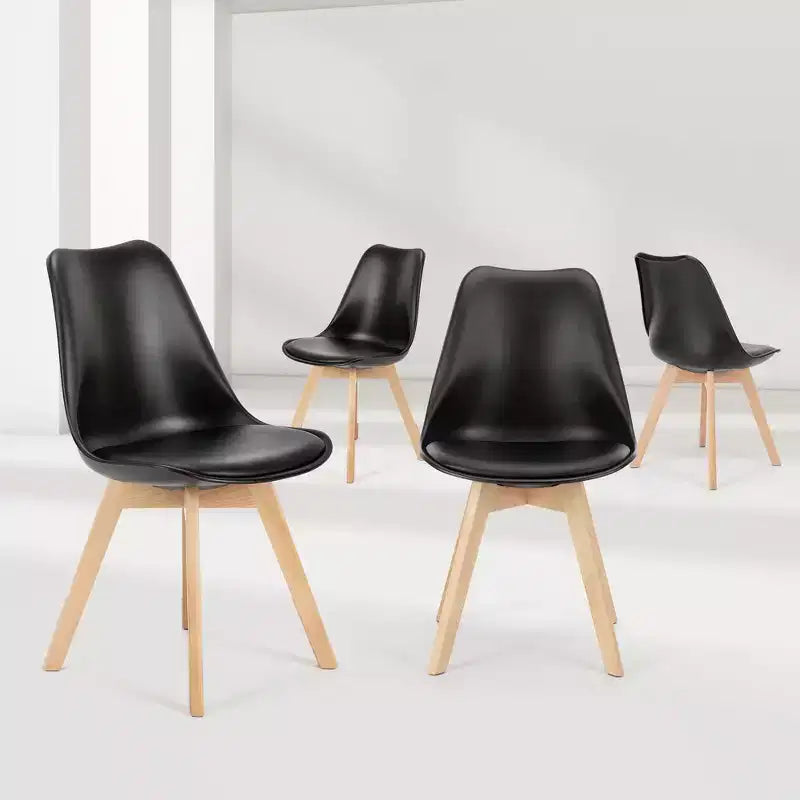 JIONJOY Set di 4 Sedie da Pranzo Imbottite