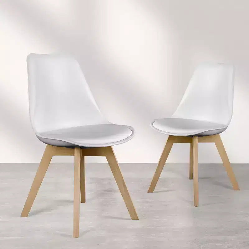 JIONJOY Set di 4 Sedie da Pranzo Imbottite